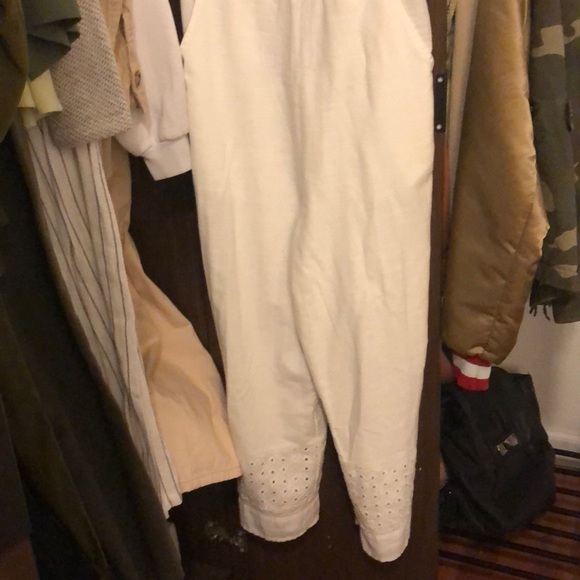 White Jumpsuit. Never worn! Tags still on - Picture 2 of 4